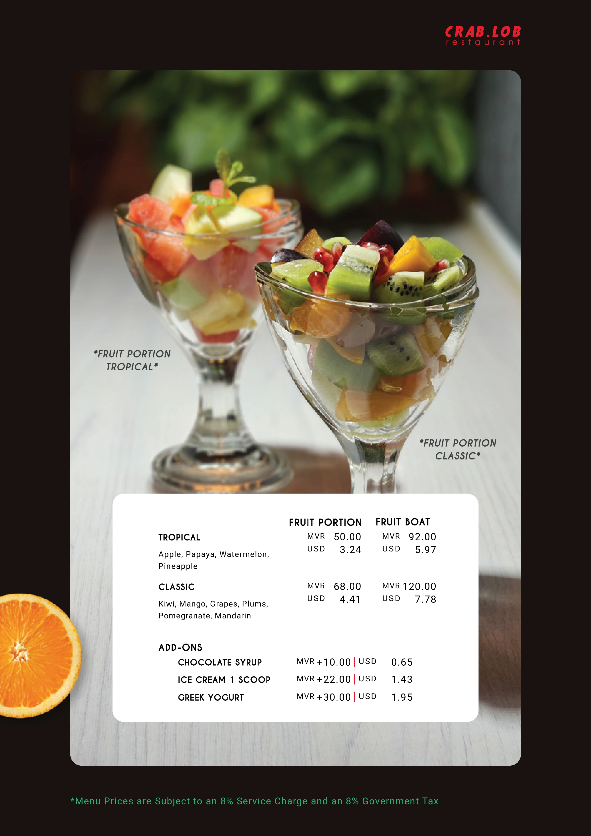 Menu page 26
