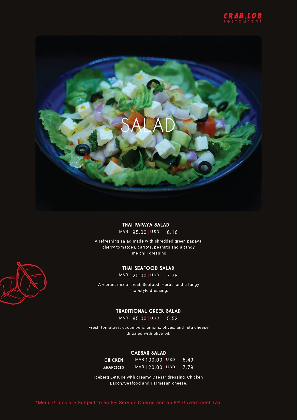 Menu page 4